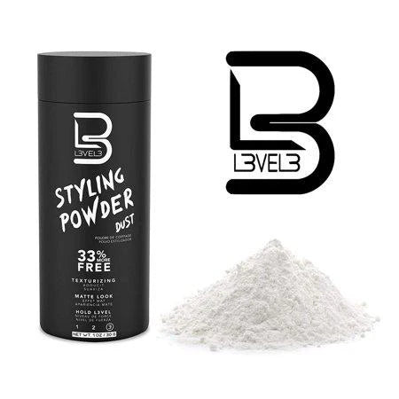 L3VEL3 Texturizing Powder Dust – Strong Hold, Matte Finish, Volumizing Styling Powder For Men (0.1 Fl Oz Travel Size)