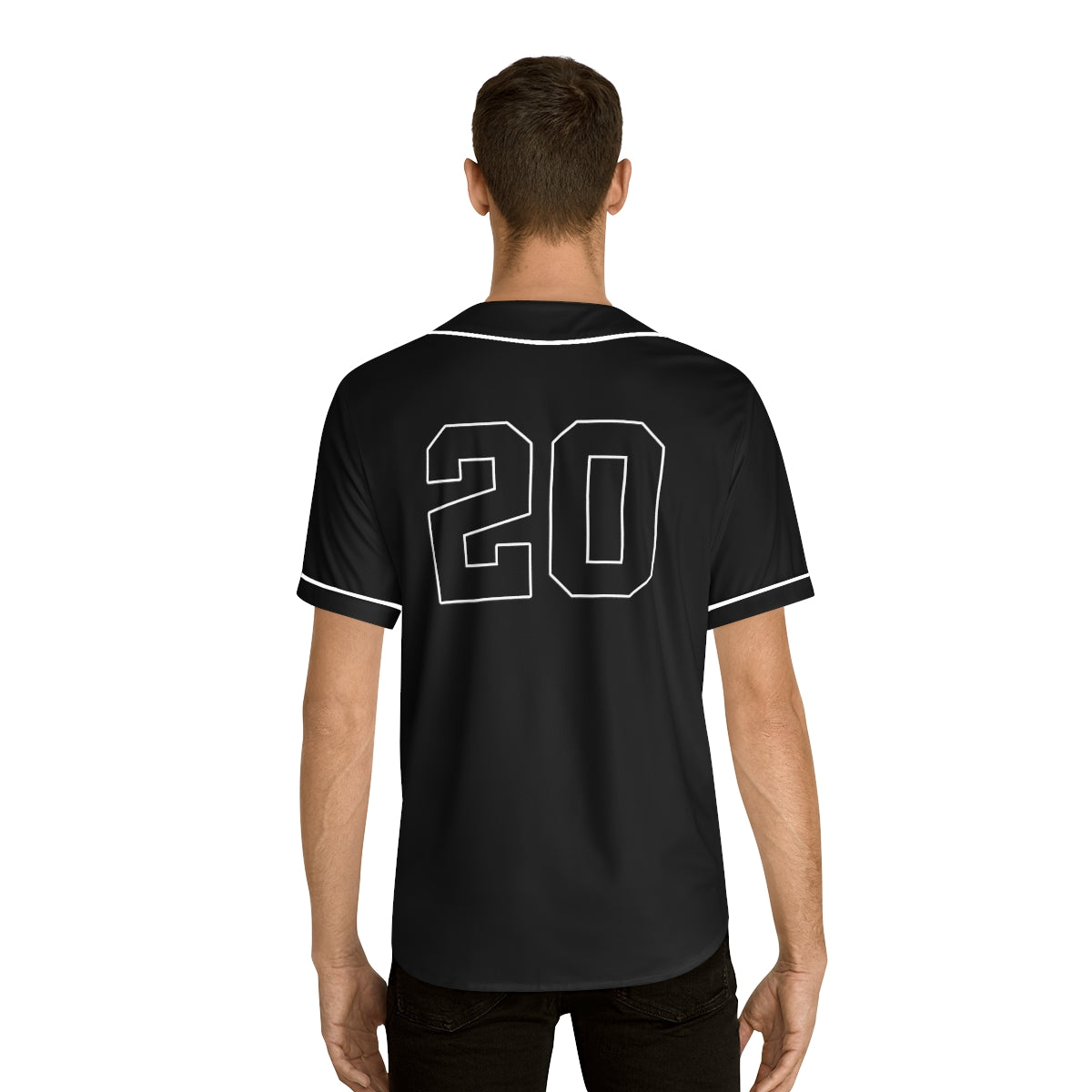 Printify Men's Baseball Jersey (aop) S / White